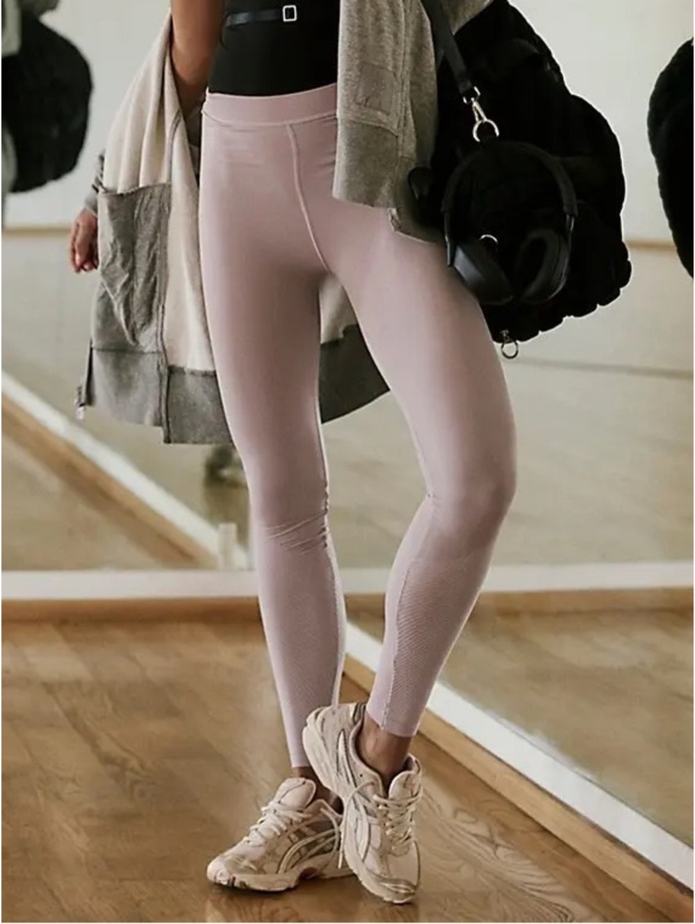 FP Movement Beat Street Semi-Sheer Leggings Oyster Neutral